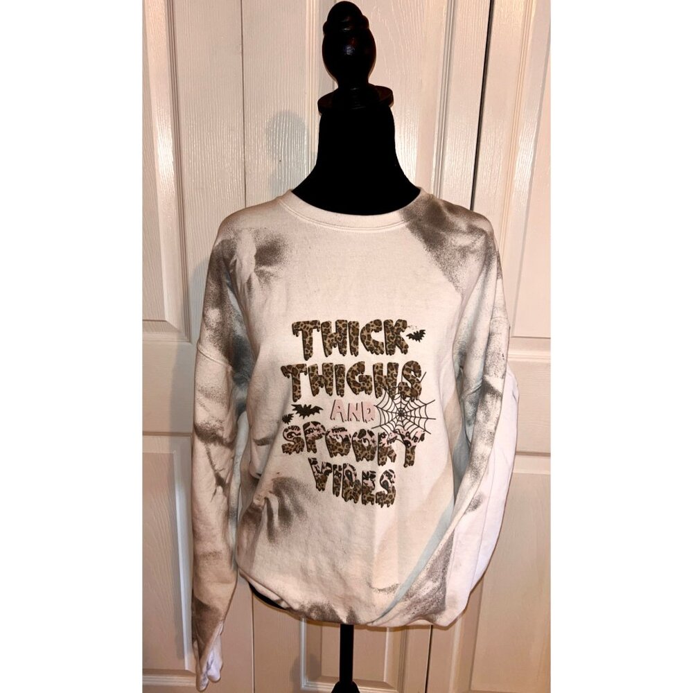 Halloween Themed Tie Die Sweatshirt